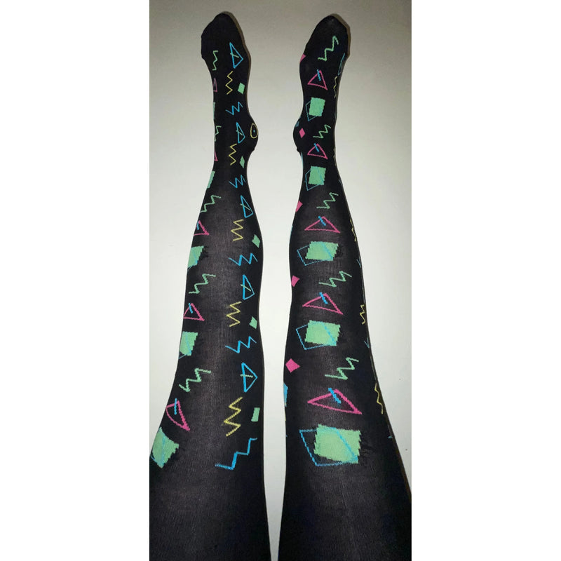 80’s Curtains Adult Tights