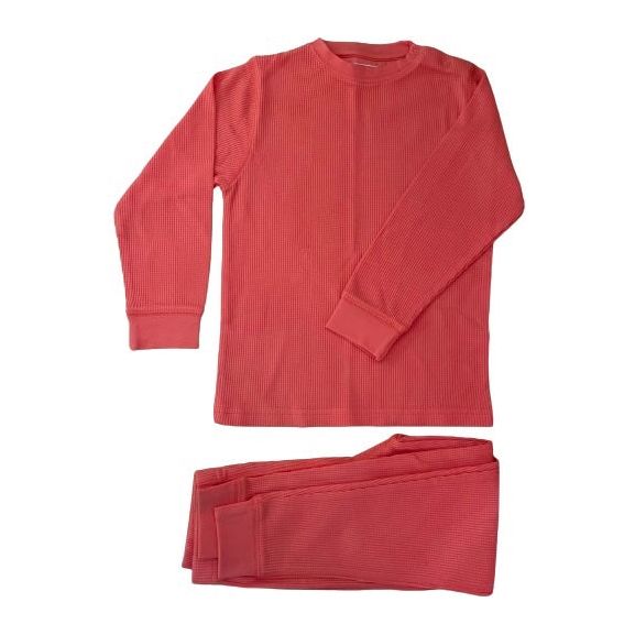 NEW! Coral Waffle Cotton Set