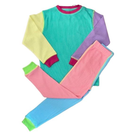 90’s Neon's Waffle Cotton Set - Slugs & Snails