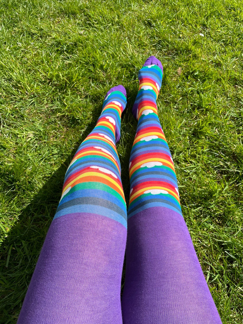 Adult Technicolour Tights - Slugs & Snails