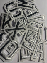 Alphabet Iron On Patches - Varsity Letters Large 5cm - Slugs & Snails