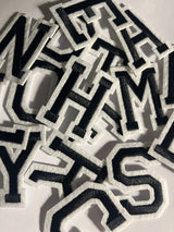 Alphabet Iron On Patches - Varsity Letters Large 5cm - Slugs & Snails