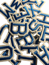 Alphabet Iron On Patches - Varsity Letters Large 5cm - Slugs & Snails