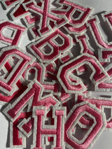 Alphabet Iron On Patches - Varsity Letters Large 5cm - Slugs & Snails