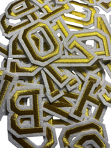 Alphabet Iron On Patches - Varsity Letters Large 5cm - Slugs & Snails