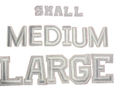 Alphabet Iron On Patches - Varsity Letters Medium 3.7cm - Slugs & Snails