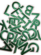 Alphabet Iron On Patches - Varsity Letters Medium 3.7cm - Slugs & Snails