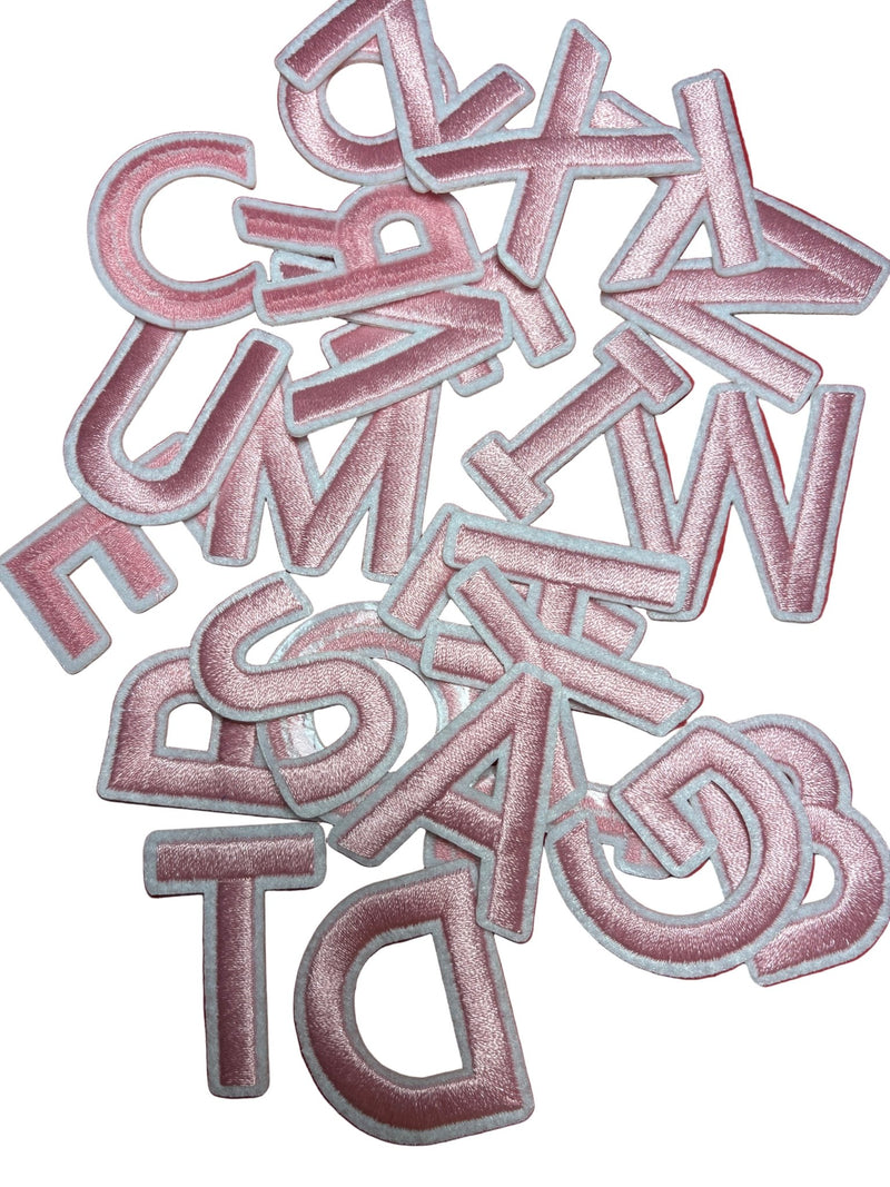 Alphabet Iron On Patches - Varsity Letters Medium 3.7cm - Slugs & Snails