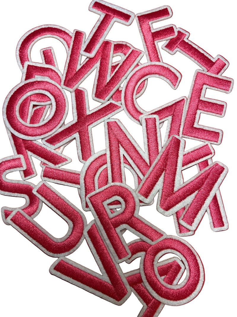 Alphabet Iron On Patches - Varsity Letters Medium 3.7cm - Slugs & Snails