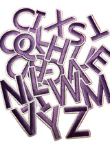 Alphabet Iron On Patches - Varsity Letters Medium 3.7cm - Slugs & Snails