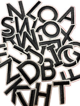 Alphabet Iron On Patches - Varsity Letters Medium 3.7cm - Slugs & Snails