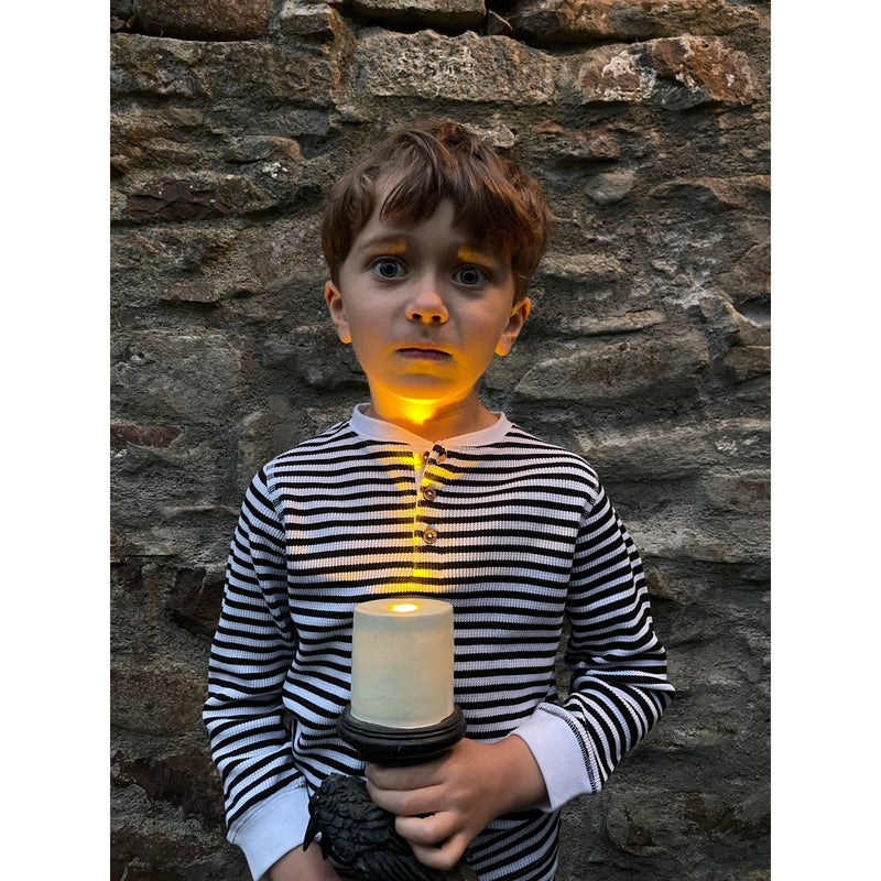 Black & White Candy Stripe Waffle Cotton Set - Slugs & Snails