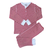 Candy Stripe Waffle Cotton Set - Slugs & Snails