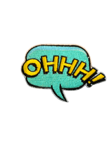 Cartoon Speech Bubble Iron on Patches - Slugs & Snails