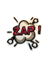 Cartoon Speech Bubble Iron on Patches - Slugs & Snails