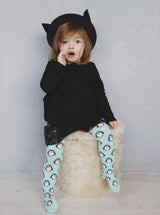 Chill Kids Organic Tights - Penguins on Blue - Slugs & Snails