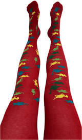 Dino Organic Cotton Adult Tights - Dinosaur Design - Slugs & Snails