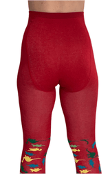 Dino Organic Cotton Adult Tights - Dinosaur Design - Slugs & Snails