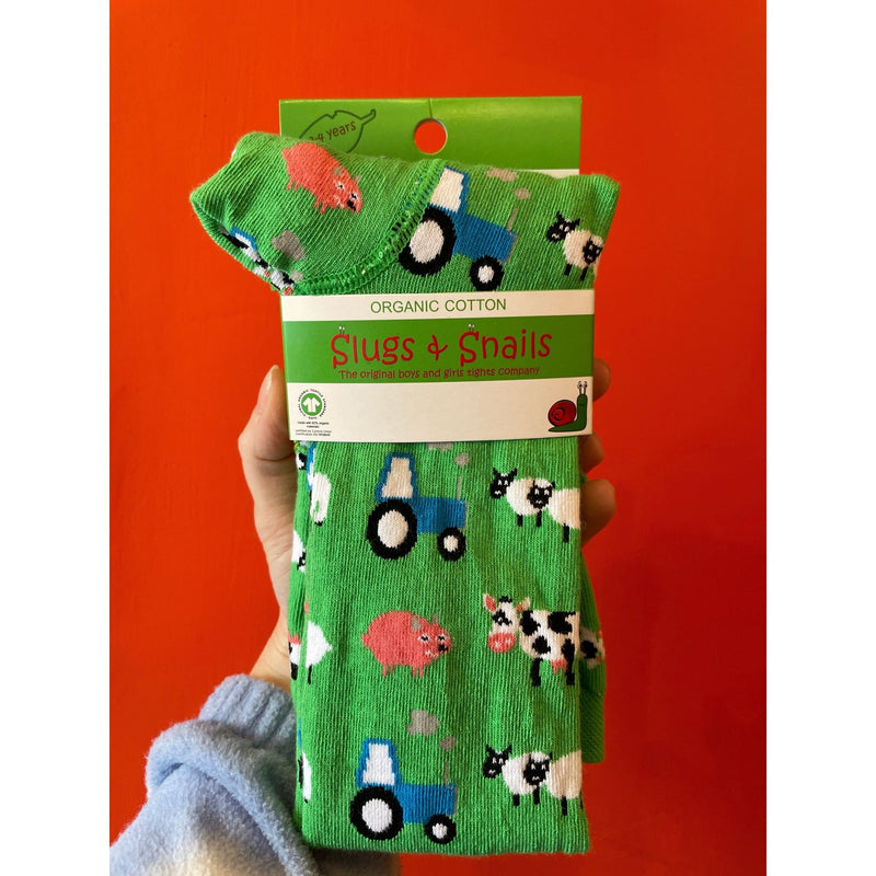 Farm Kids Tights - Slugs & Snails
