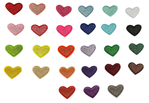 Hearts Iron On Patches - small - Slugs & Snails