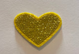 Hearts Iron On Patches - small - Slugs & Snails