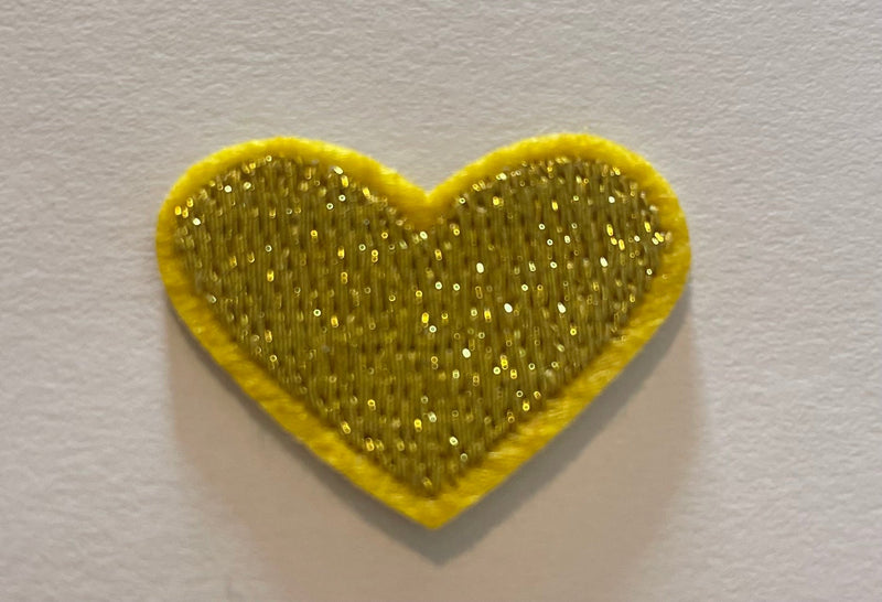 Hearts Iron On Patches - small - Slugs & Snails