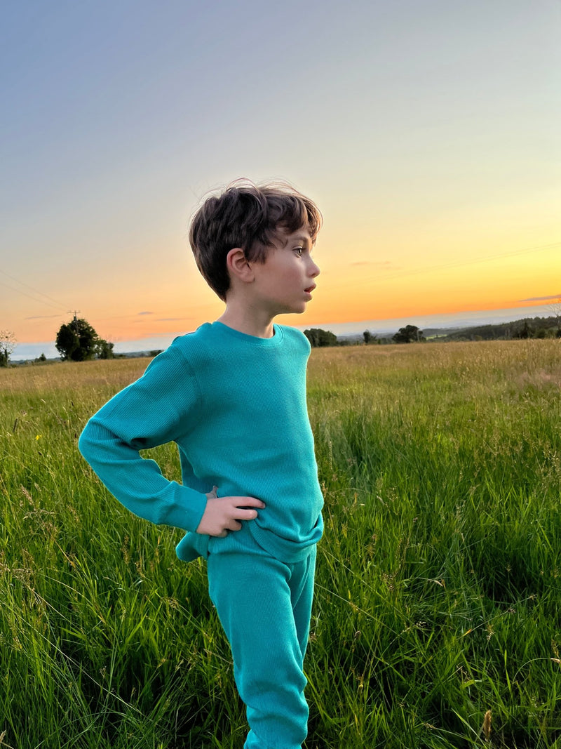 Jungle Waffle Cotton Set - Slugs & Snails