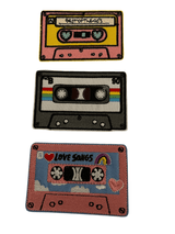 Large Cassette Tape Iron on Patches - Slugs & Snails