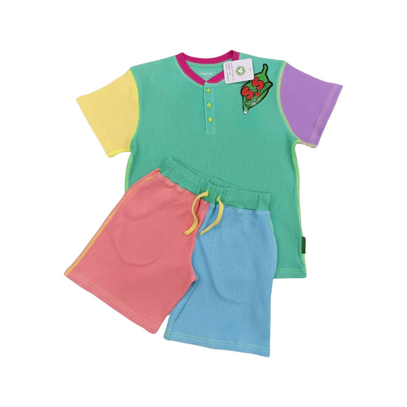 Limited Edition 90’s NEON'S SHORTEE Waffle Cotton Set - Slugs & Snails