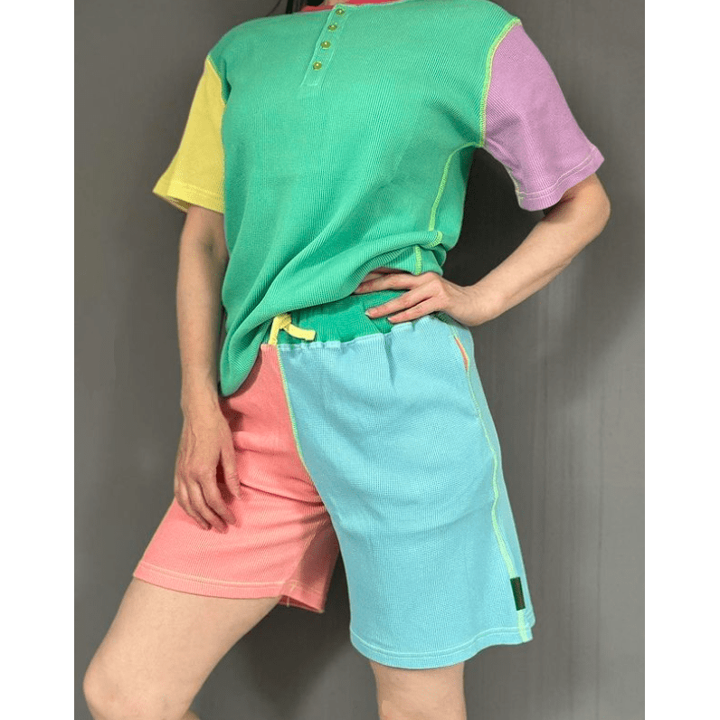 Limited Edition 90’s NEON'S SHORTEE Waffle Cotton Set - Slugs & Snails