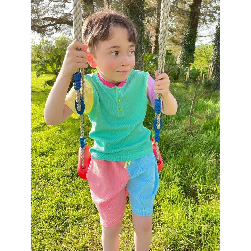 Limited Edition 90’s NEON'S SHORTEE Waffle Cotton Set - Slugs & Snails