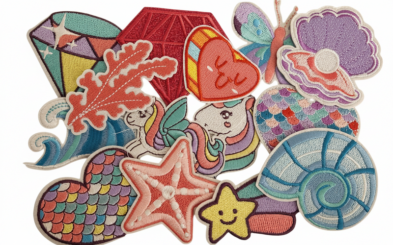 Mermaid/Unicorn Iron on Patches - Slugs & Snails