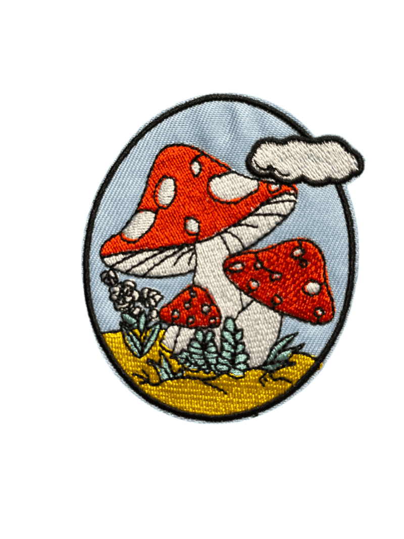 Mushroom and Toadstool Iron on Patches - Slugs & Snails