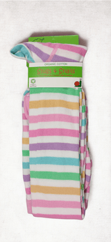 Pastel Stripe Organic Cotton Adult Tights - Limited Edition - Slugs & Snails
