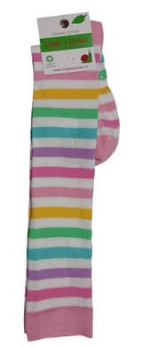 Pastel Stripe Organic Knee Socks - Kids Sizes - Slugs & Snails