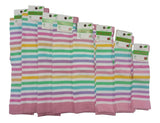 Pastel Stripe Organic Knee Socks - Kids Sizes - Slugs & Snails