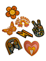 Peace/Hippy Bundle Iron on Patches - Slugs & Snails