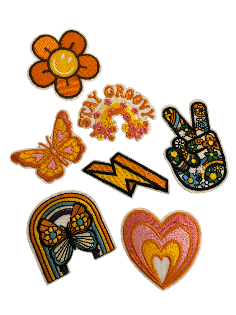 Peace/Hippy Bundle Iron on Patches - Slugs & Snails