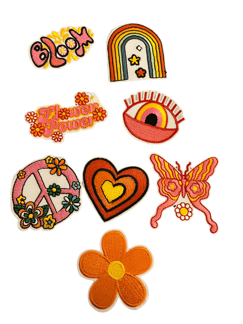 Peace/Hippy Bundle Iron on Patches - Slugs & Snails