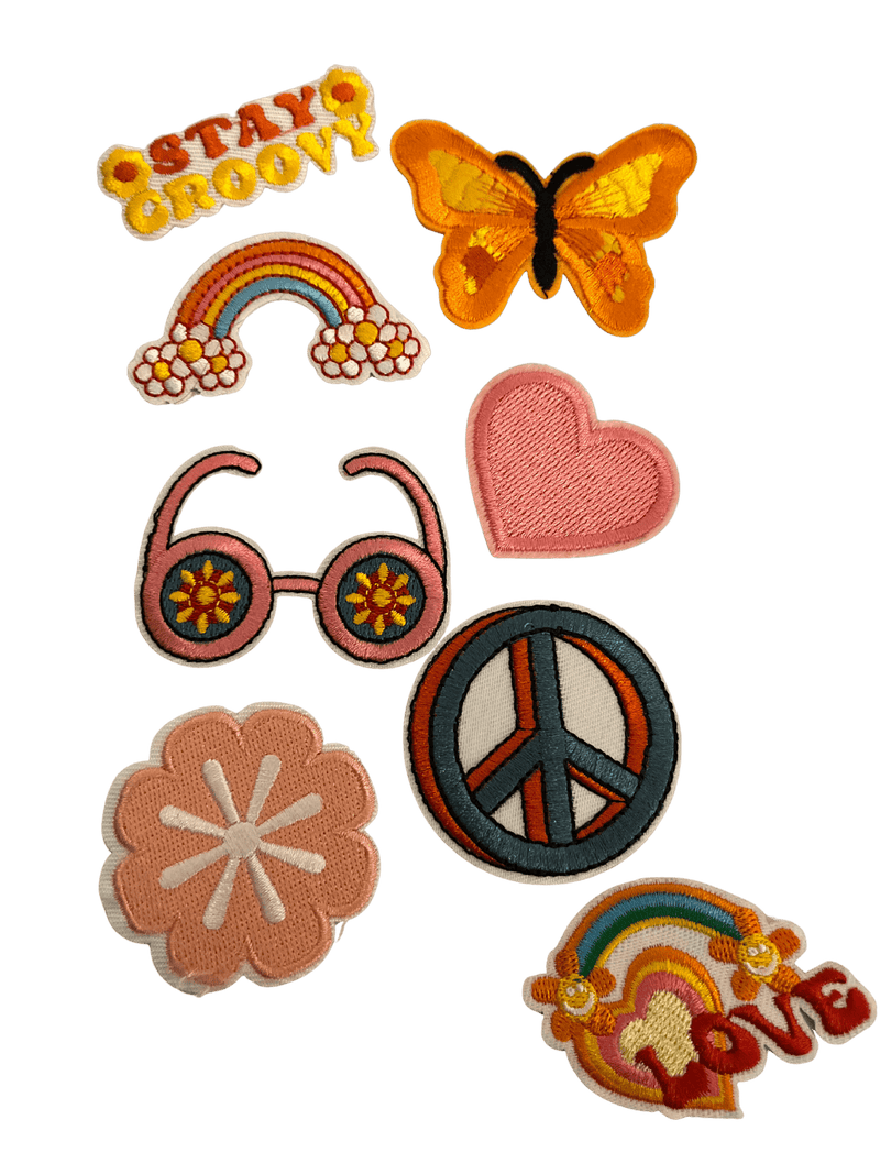 Peace/Hippy Bundle Iron on Patches - Slugs & Snails