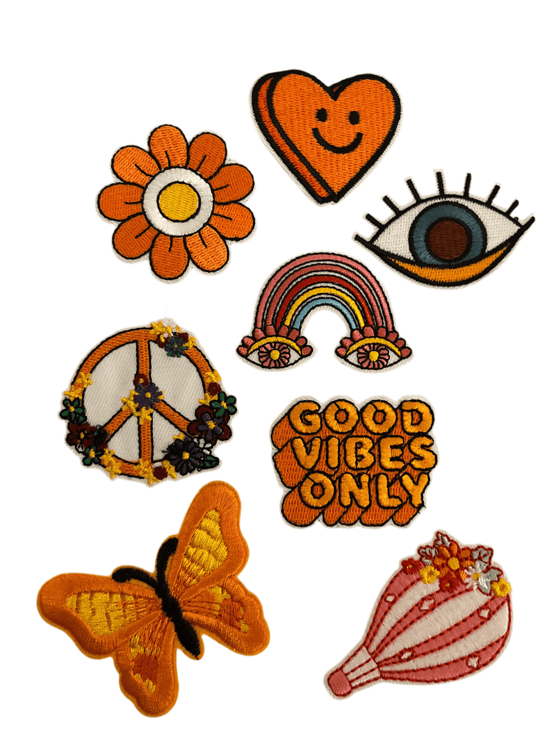 Peace/Hippy Bundle Iron on Patches - Slugs & Snails