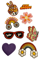 Peace/Hippy Bundle Iron on Patches - Slugs & Snails