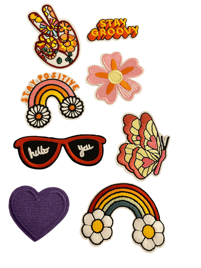 Peace/Hippy Bundle Iron on Patches - Slugs & Snails