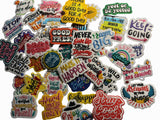 “Quotes and Sayings” Iron on Patches - Slugs & Snails