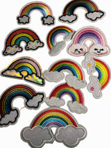 Rainbow Iron on Patches - Slugs & Snails