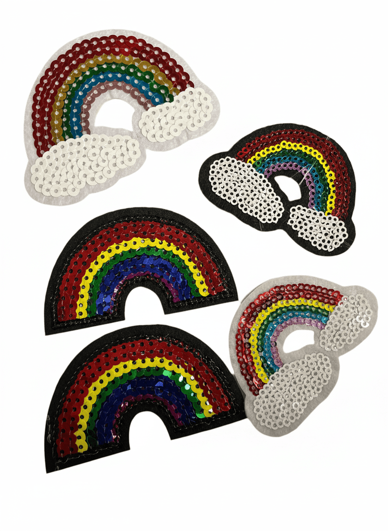Rainbow Iron on Patches - Slugs & Snails