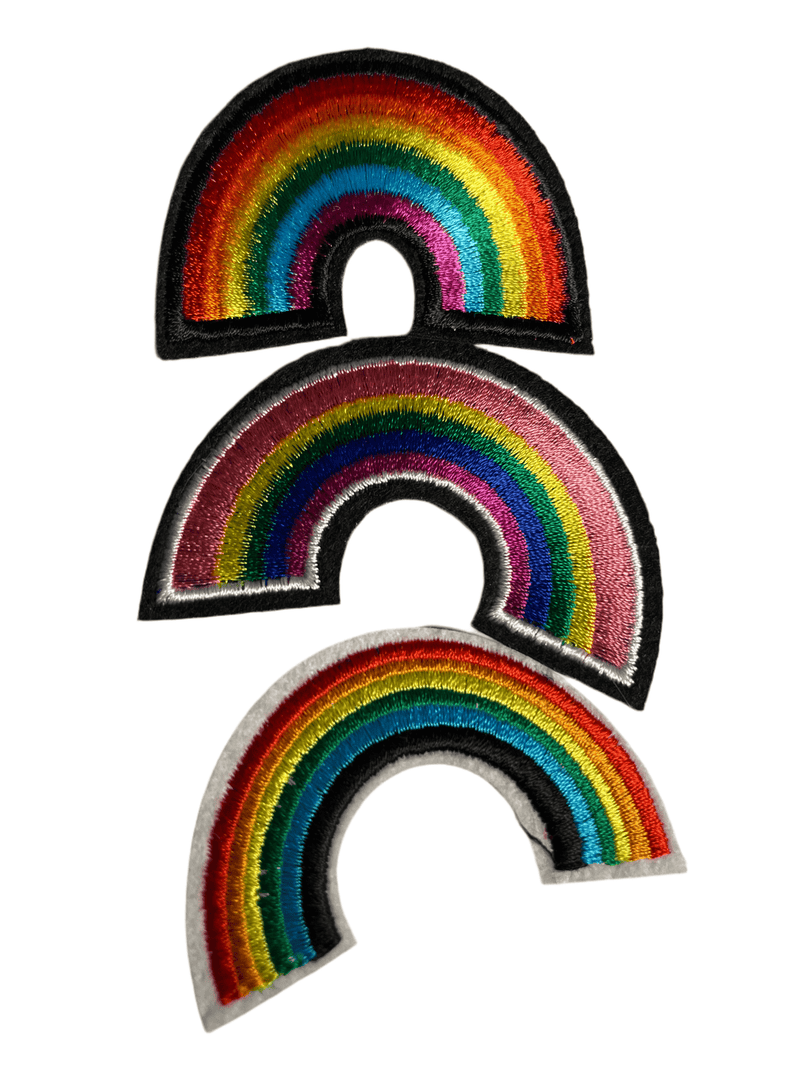 Rainbow Iron on Patches - Slugs & Snails