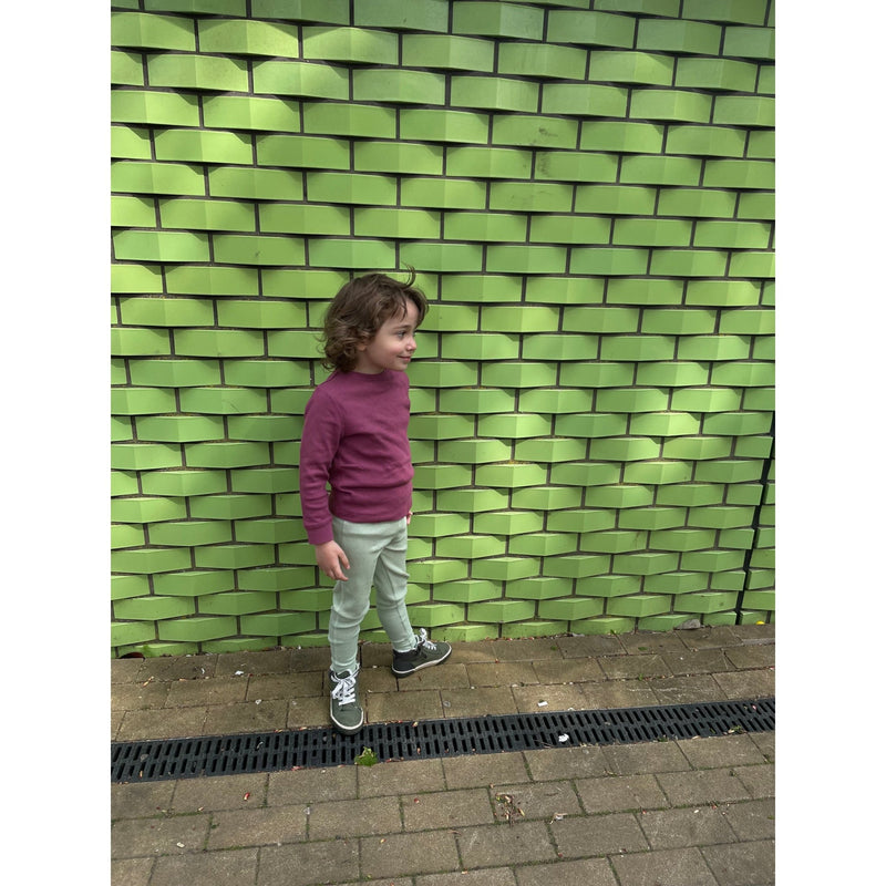 Sage Green Waffle Cotton Set - Slugs & Snails