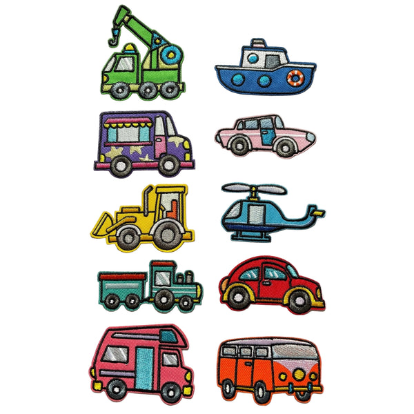 Vehicles - Appliqué style - Slugs & Snails