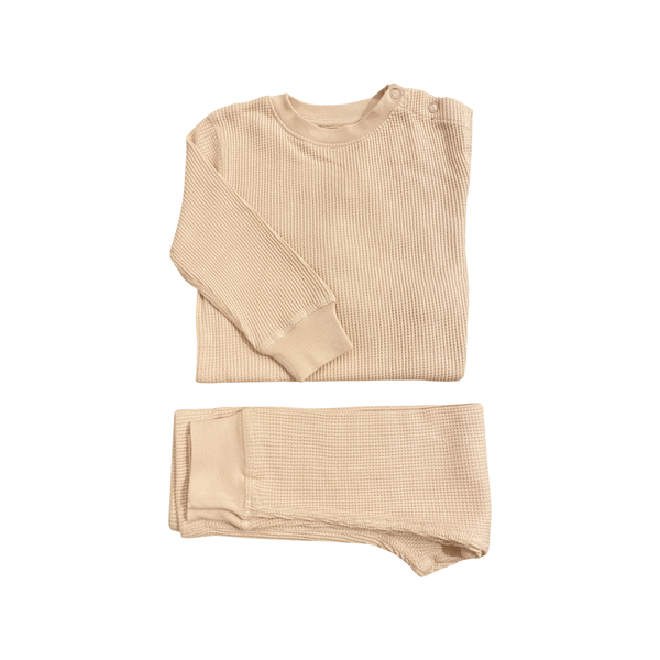 Ballerina Pink Waffle Cotton Set - Slugs & Snails